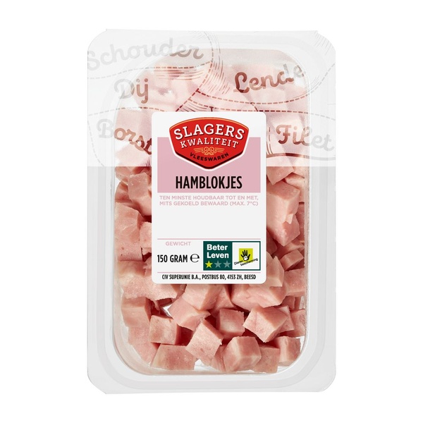 SLAGERSK hamblokjes 150 GR