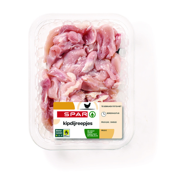 SPAR blk kipdij reepjes 285 GR