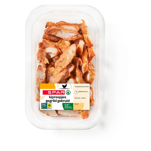 SPAR blk kipreepjes gegrild gekr 175 GR