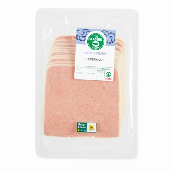 SPAR KLP  leverkaas 125 gr 1 KG
