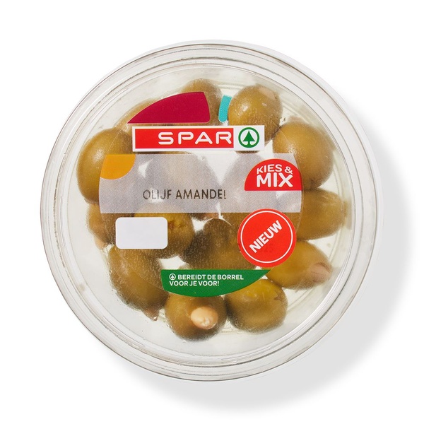SPAR gevulde olijven amandel 115 GR