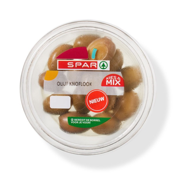 SPAR gevulde olijven knoflook 115 GR