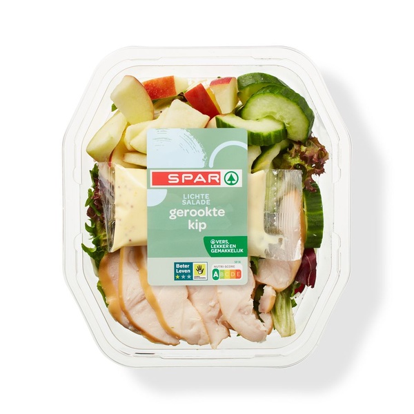 SPAR lichte salade gerookte kip 400 GR