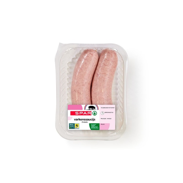SPAR varkenssaucijs 2st 200 GR
