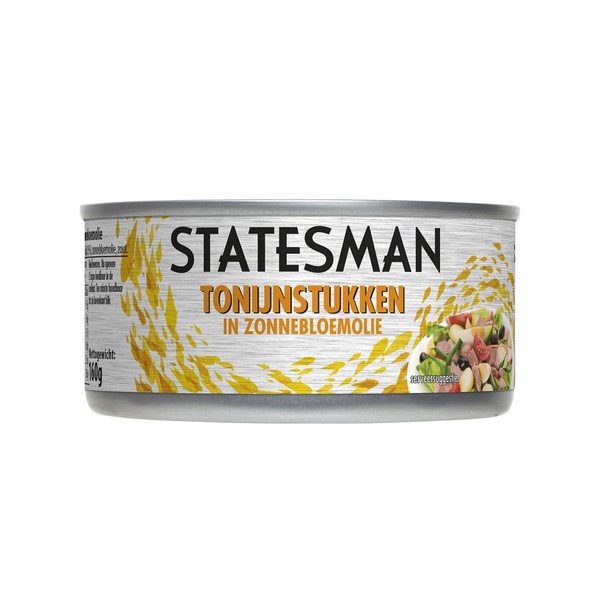 STATESM tonijnstuk     in olie 160 GR