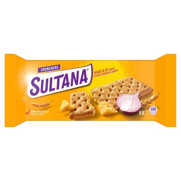 SULTANA crunchers kaas en ui 175 GR