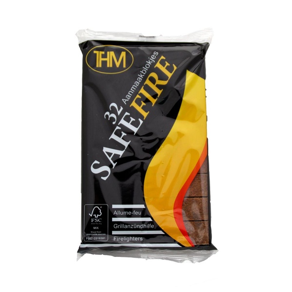 THM aanmaakblokjes bruin 140 GR