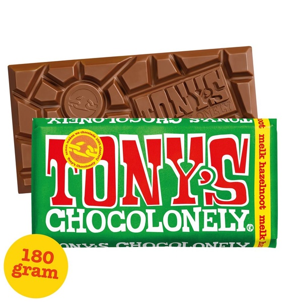 TONYS melk hazelnoot 180 GR