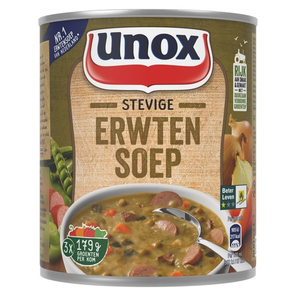 UNOX stevige erwtensoep 800 ML