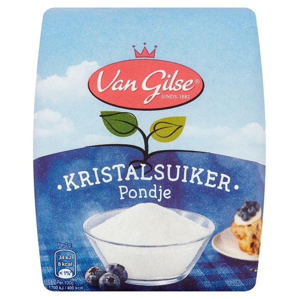 GILSE kristalsuiker  pondje. 500 GR