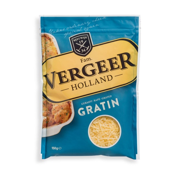 VERGEE geraspt gratinkaas 150 GR