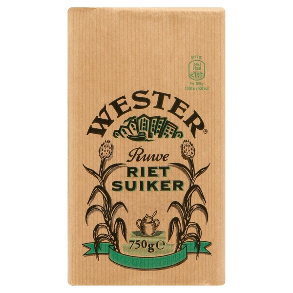 WESTER ruwe rietsuiker. 750 GR