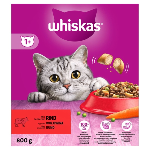 WHISK adult brokken  met rund 800 GR