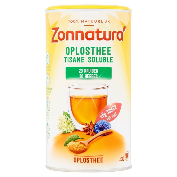 ZONNATUR oplosthee 20 kruiden. 200 GR
